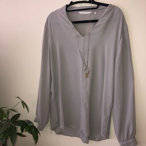 Simple Gray Blouse